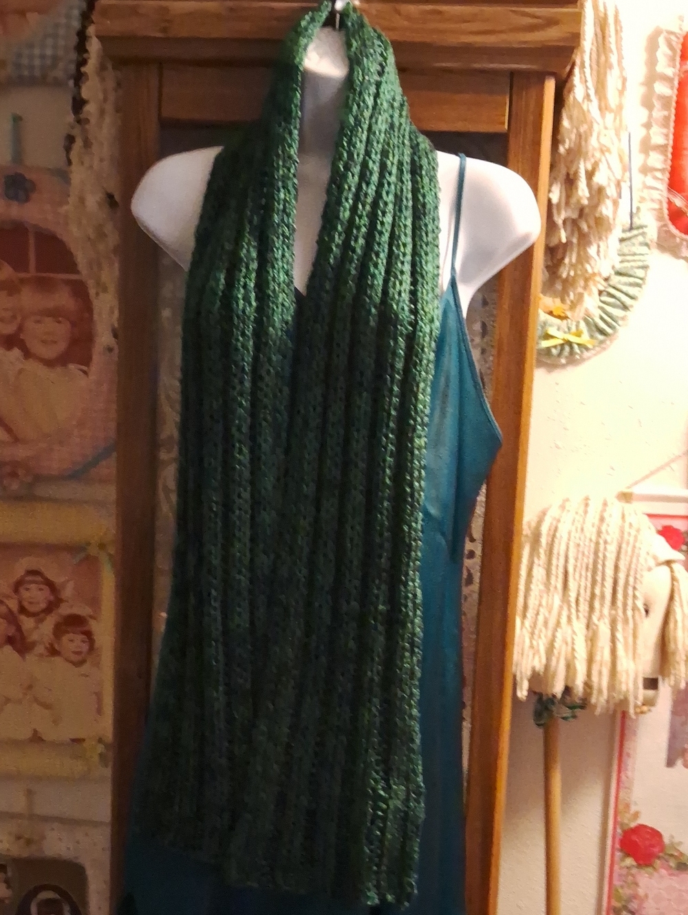 NWOT,Green Knit Scarf - Women's Accessory
